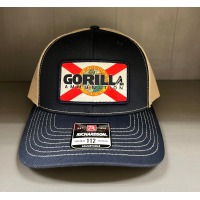 Florida Flag Trucker Hat - Navy/Khaki