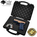Pick & Pluck Foam Hard Stackable Pistol Gun Case 12"x8"x3.5"