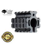 AR-15 Carbine Low Profile Quad Picatinny Rail Gas Block