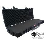 Tactical Double Rifle Case Waterproof & Airtight with DS3TeK Shell&comma; Pick and Pluck Foam Locking TSA Airline Airplane Travel with wheels carry handle