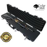 Waterproof Iron Clasp Cam Latch Pick and Pluck foam Hard Shell Tactical Rifle Shotgun Case -Locking TSA Airline Airplane Travel Approved