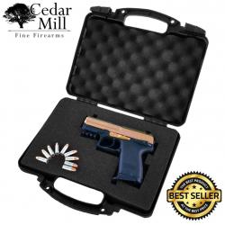 Pick & Pluck Foam Hard Stackable Pistol Gun Case 12"x8"x3.5"