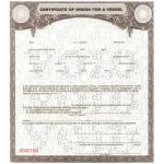 Fish Stalker Certificate of Origin for a Vessel