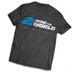 2 Ride The World T-Shirt - Adventure Motorcycle Travel Gear