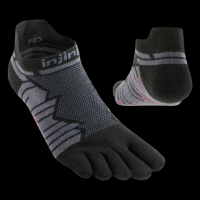 Injinji Ultra Run No-Show Onyx Small Toesocks
