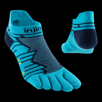 Injinji Ultra Run No-Show Pacific Blue Medium Toesocks