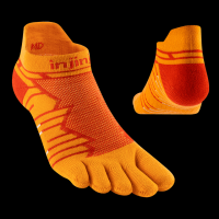 Injinji Ultra Run No-Show Desert Orange Large Toesocks
