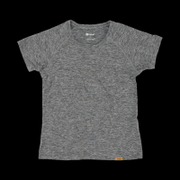 Injinji Women's Short Sleeve Shirt Gray Small