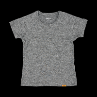 Injinji Women's Short Sleeve Shirt Gray Large