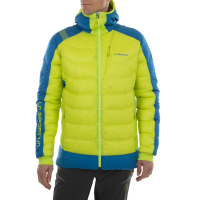 La Sportiva Dolent Men's Down Jacket, Lime Punch/Electric Blue, XS