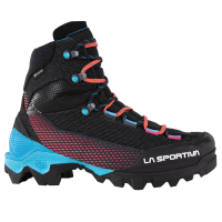 La Sportiva Women's Aequilibrium ST GTX (2024) Mountaineering Shoes, Black/Hibiscus, Size 37.5