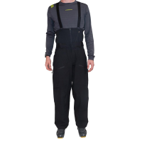 La Sportiva Chaser Evo Shell Bib Men's Pants, Black/Cloud, Large