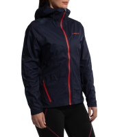 La Sportiva Ethereal Pro Women's Jacket, Deep Sea/Cherry Tomato, Medium