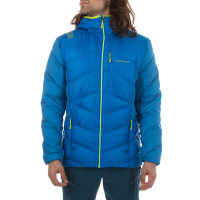 La Sportiva Bivouac Men's Down Jacket, Electric Blue/Lime Punch, XS