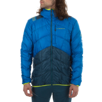 La Sportiva Pinnacle Men's Down Jacket, Electric Blue/Storm Blue, XS