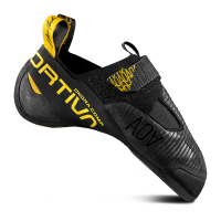 La Sportiva Ondra Comp Climbing Shoes, Black/Yellow, Size 40.5