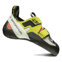 La Sportiva Women's Otaki Climbing Shoes, Sulphur/Coral, Size 36.5