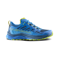 La Sportiva Jackal II Running Shoes, Electric Blue/Lime Punch, Size 47.5