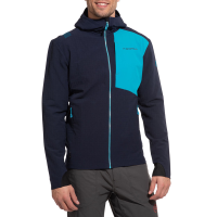 La Sportiva Descender Men's Storm Jacket, Deep Sea/Tropic Blue, XL
