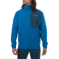 La Sportiva Descender Men's Storm Jacket, Electric Blue/Storm Blue, Small
