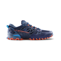 La Sportiva Bushido III Wide Running Shoes, Deep Sea/Cherry Tomato, Size 38