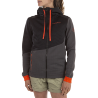 La Sportiva Method Women's Hoody, Carbon/Cherry Tomato, XS