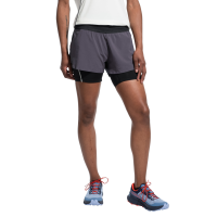 La Sportiva Ultra Distance Women's Shorts, Onyx/Chalk, Large