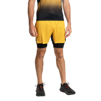 La Sportiva Ultra Distance Men's Shorts, Yellow/Black, Large