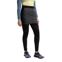 La Sportiva Warm Up Primaloft Women's Skirt, Carbon/Cherry Tomato, Small