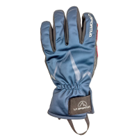 La Sportiva Ski Touring Gloves, Storm Blue/Red, Small