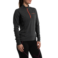 La Sportiva Swift Women's Longsleeve Shirt, Black/Cherry Tomato, Large