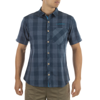 La Sportiva Nomad Men's Short Sleeve Shirt, Storm Blue/Maui, XS