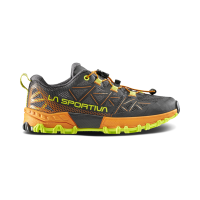 La Sportiva Bushido II Jr Running Shoes, Carbon/Hawaiian Sun, Size 32