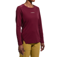 La Sportiva Beyond Women's Longsleeve Shirt, Redwood/Chalk, Medium