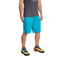 La Sportiva Bleauser Men's Shorts, Tropic Blue/Cherry Tomato, 2XS