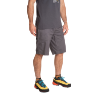 La Sportiva Bleauser Men's Shorts, Carbon/Cherry Tomato, 2XS