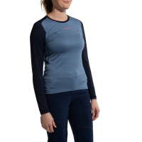 La Sportiva Tour Women's Long Sleeve Shirt, Moonlight/Deep Sea, Small