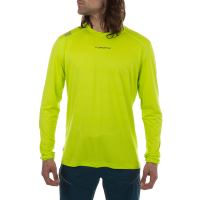 La Sportiva Tour Men's Long Sleeve Shirt, Lime Punch/Carbon, Small