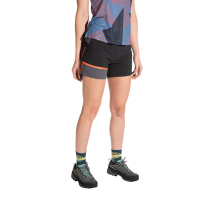 La Sportiva Comp Women's Shorts, Black/Cherry Tomato, XS