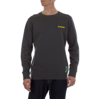 La Sportiva Climbing On The Moon Men's Sweatshirt, Carbon/Giallo, Large