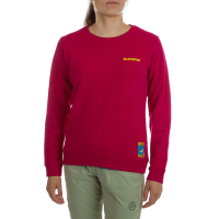 La Sportiva Climbing On The Moon Women's Sweatshirt, Fucsia/Giallo, XS