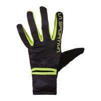 La Sportiva Trail Men's Gloves, Black/Lime Punch, Large