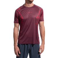 La Sportiva Pacer Men's T-Shirt, Redwood/Mountain Red, Large