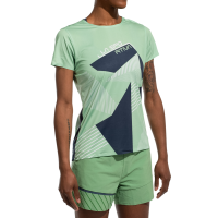 La Sportiva Comp Women's T-Shirt, Aspen Green/Night Sky, Medium