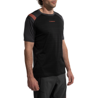 La Sportiva Sunfire Men's T-Shirt, Black/Cherry Tomato, XS