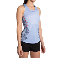La Sportiva Pacer Women's Tank Top, Stone-Blue/Deep Sea, XL