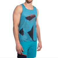 La Sportiva Comp Men's Tank Top, Tropic Blue/Deep Sea, XS
