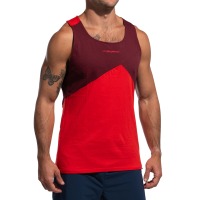 La Sportiva Dude Men's Tank Top, Mountain Red/Redwood, XS