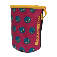 La Sportiva Climbing On The Moon Chalk Bag, Fucsia/Giallo