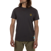 La Sportiva Climbing On The Moon Men's T-Shirt, Carbon/Giallo, Large